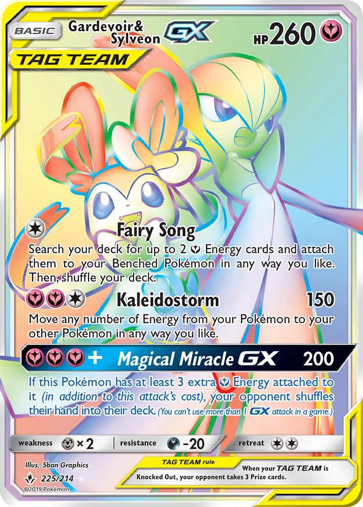 Gardevoir & Sylveon GX (225/214) [Sun & Moon: Unbroken Bonds] | Total Play