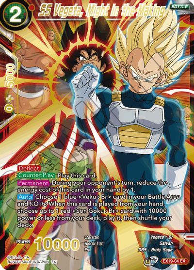 SS Vegeta, Might in the Making (EX19-04) [Special Anniversary Set 2021] | Total Play