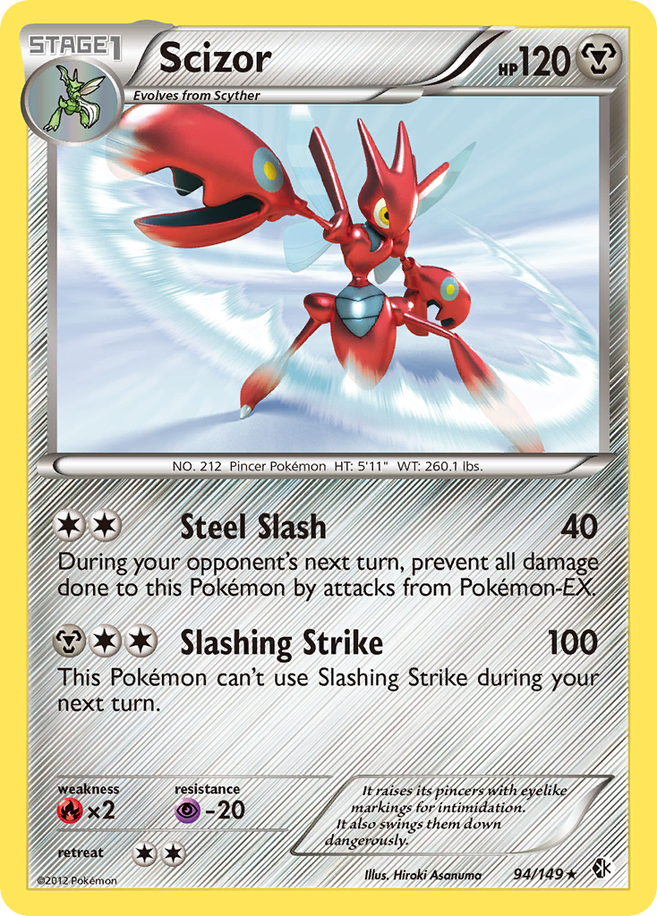 Scizor (94/149) [Black & White: Boundaries Crossed] | Total Play