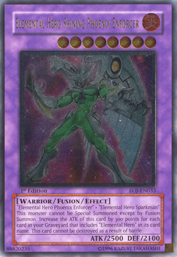 Elemental Hero Shining Phoenix Enforcer [EOJ-EN033] Ultimate Rare | Total Play