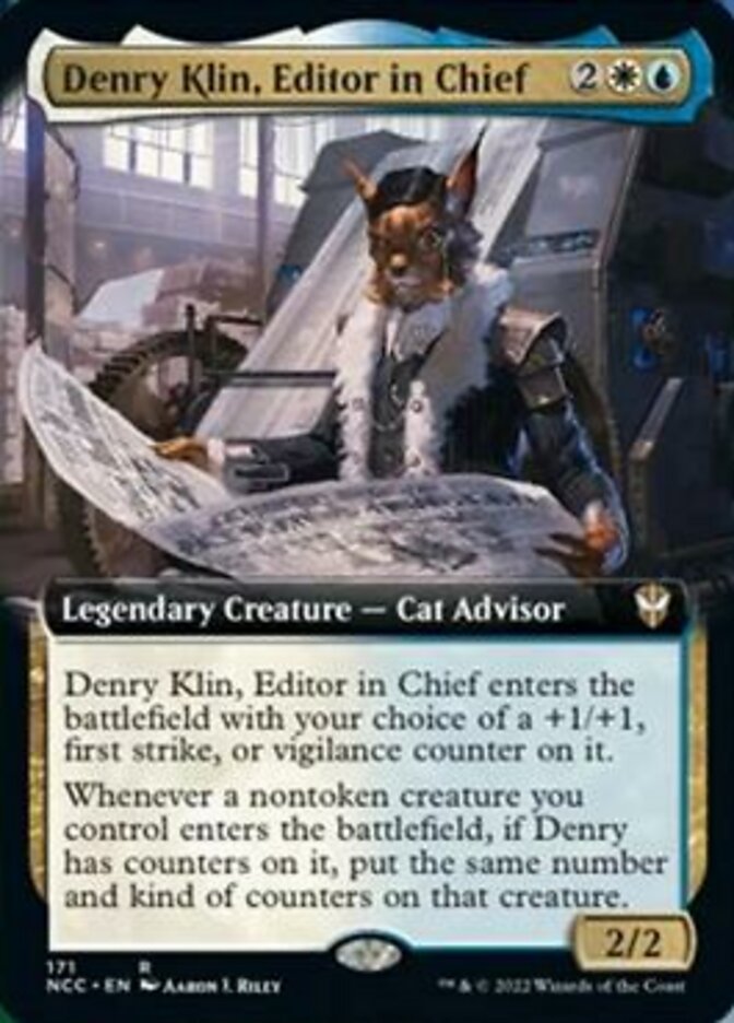 Denry Klin, Editor in Chief (Extended Art) [Streets of New Capenna Commander] | Total Play