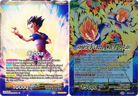 Cabba // Vegeta & Cabba, Master & Pupil (XD1-01) [Assault of the Saiyans] | Total Play