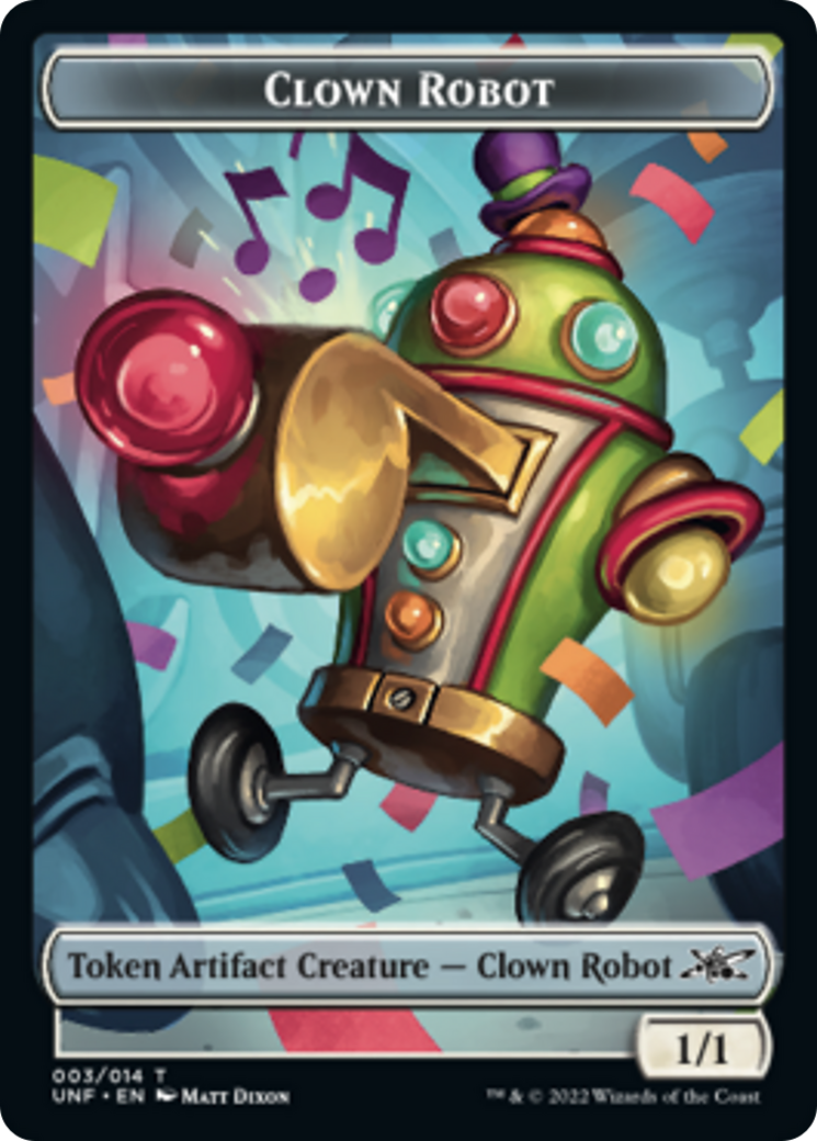 Clown Robot (003) // Storm Crow Double-Sided Token [Unfinity Tokens] | Total Play