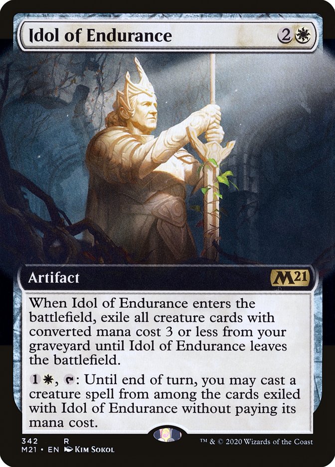 Idol of Endurance (Extended Art) [Core Set 2021] | Total Play