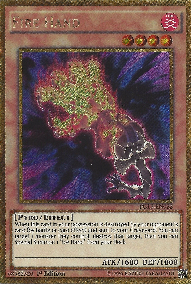 Fire Hand [PGL3-EN022] Gold Secret Rare | Total Play