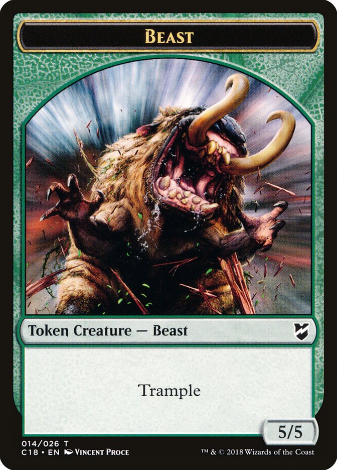 Beast Token (014/026) [Commander 2018 Tokens] | Total Play