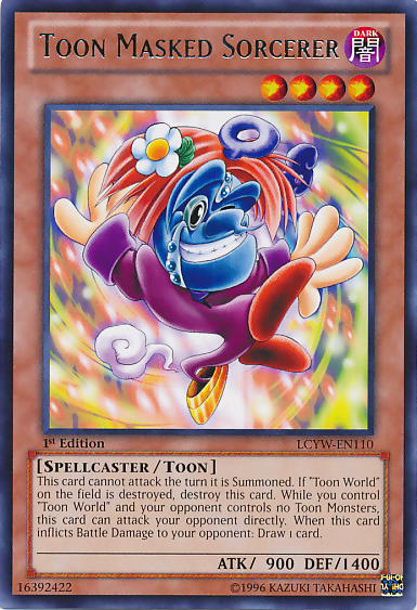 Toon Masked Sorcerer [LCYW-EN110] Rare | Total Play
