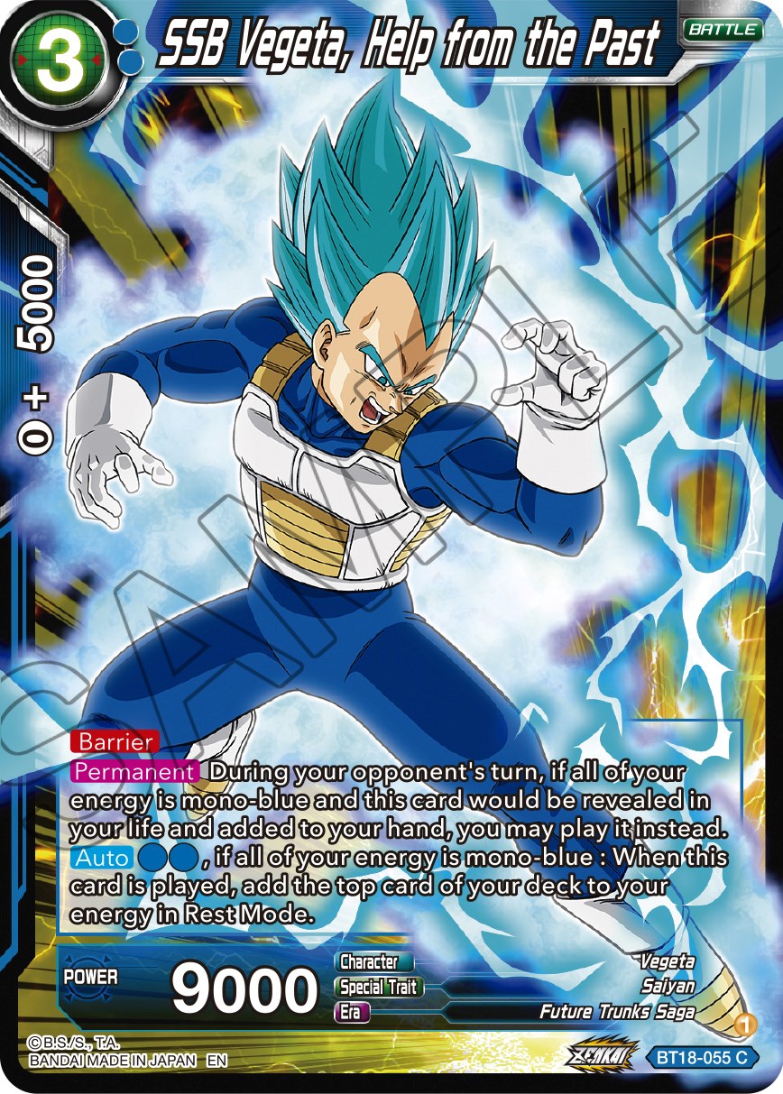 SSB Vegeta, Help from the Past (BT18-055) [Dawn of the Z-Legends] | Total Play