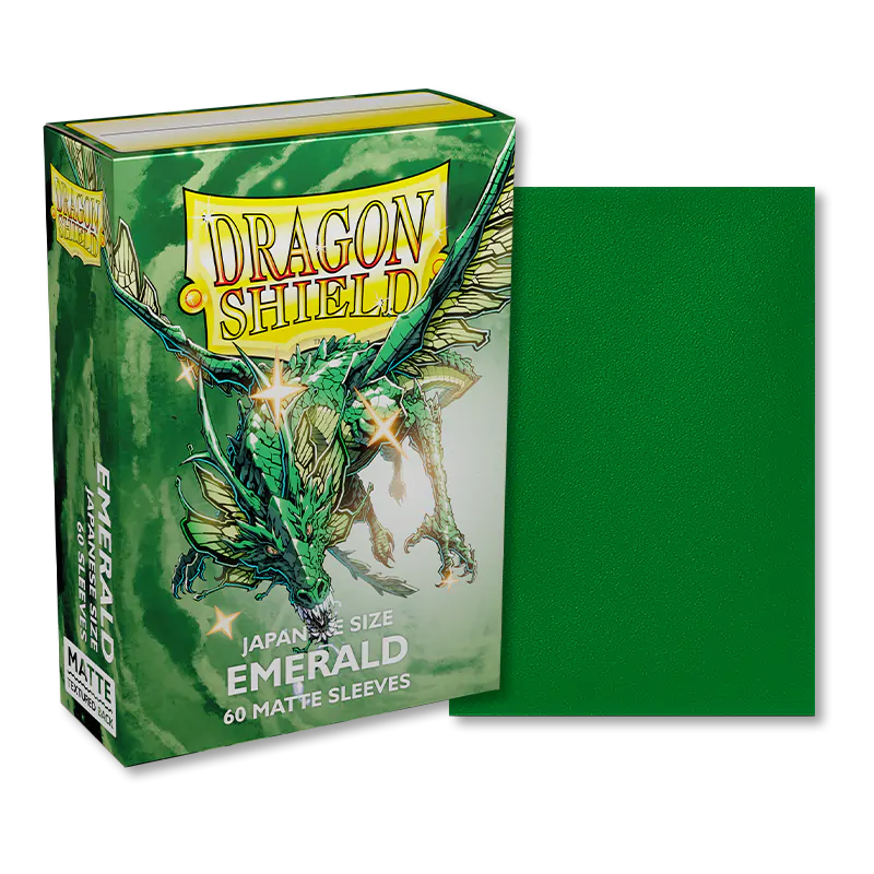 Dragon Shield: Japanese Size 60ct Sleeves - Emerald (Matte) | Total Play