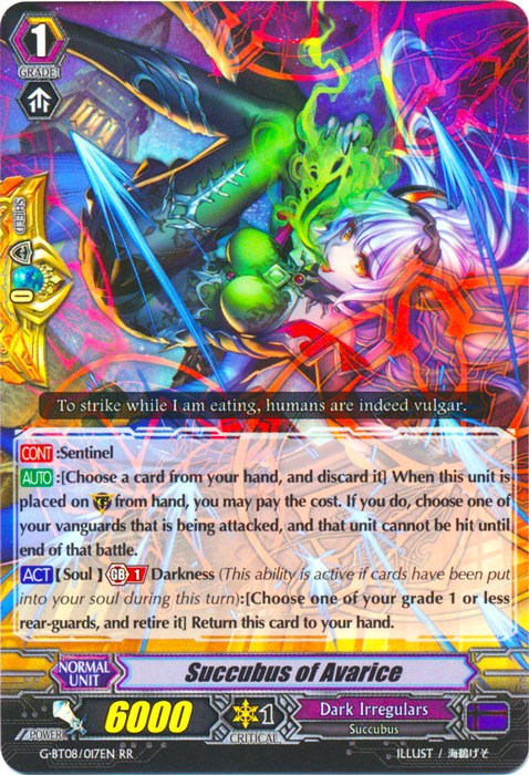 Succubus of Avarice (G-BT08/017EN) [Absolute Judgment] | Total Play