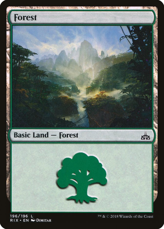 Forest (196) [Rivals of Ixalan] | Total Play