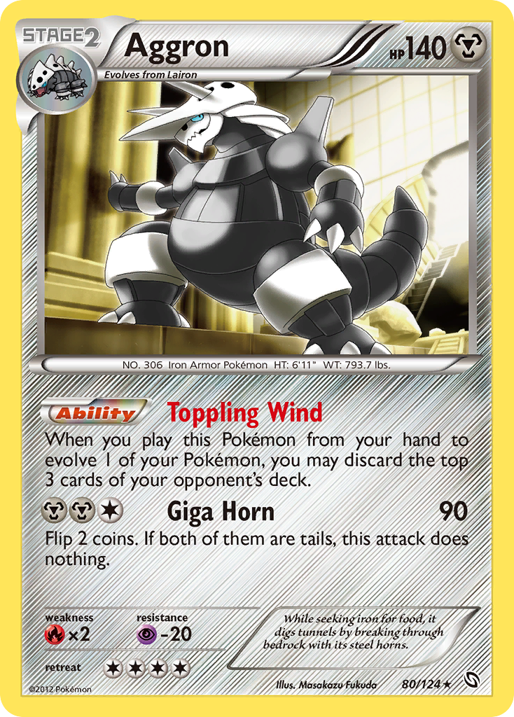 Aggron (80/124) [Black & White: Dragons Exalted] | Total Play
