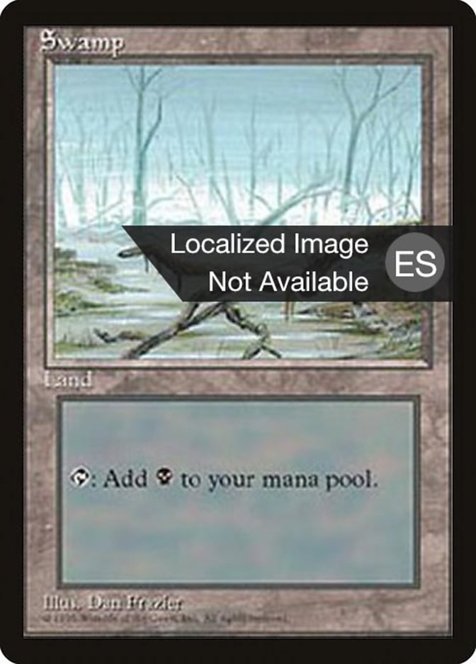 Swamp (A) [Fourth Edition (Foreign Black Border)] | Total Play