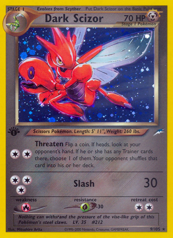 Dark Scizor (9/105) [Neo Destiny 1st Edition] | Total Play