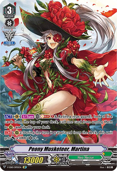 Peony Musketeer, Martina (V-EB10/SP05EN) [The Mysterious Fortune] | Total Play