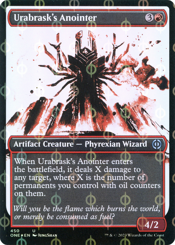 Urabrask's Anointer (Showcase Ichor Step-and-Compleat Foil) [Phyrexia: All Will Be One] | Total Play