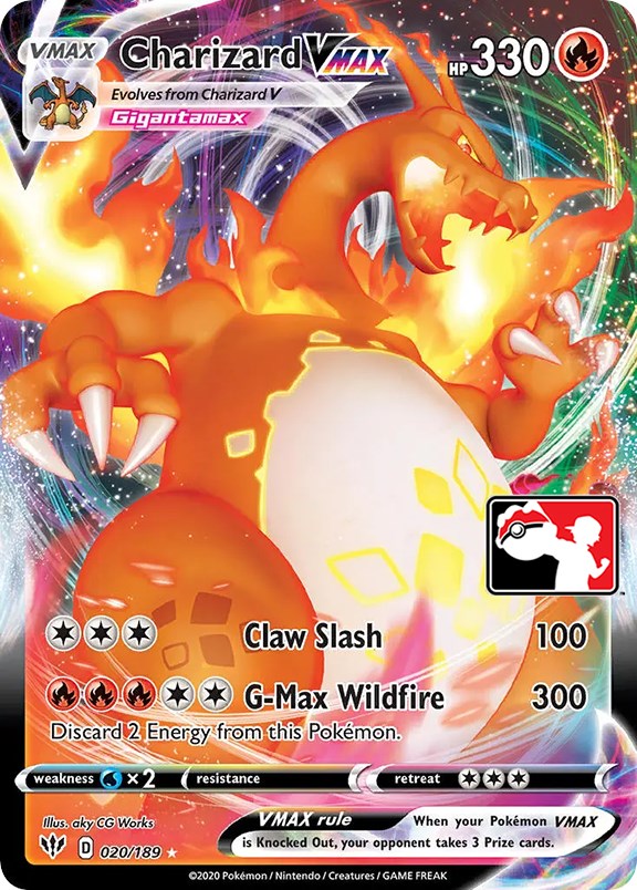 Charizard VMAX (020/189) [Prize Pack Series One] | Total Play