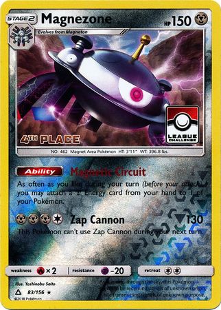 Magnezone (83/156) (League Promo 4th Place) [Sun & Moon: Ultra Prism] | Total Play