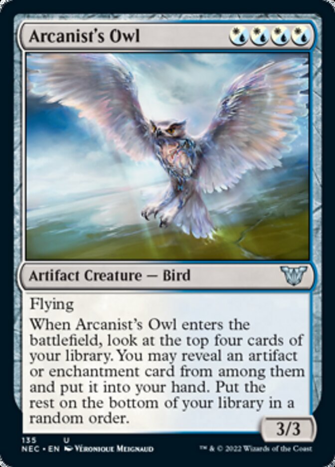 Arcanist's Owl [Kamigawa: Neon Dynasty Commander] | Total Play