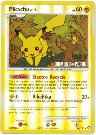 Pikachu (94/123) [Burger King Promos: 2008 Collection] | Total Play