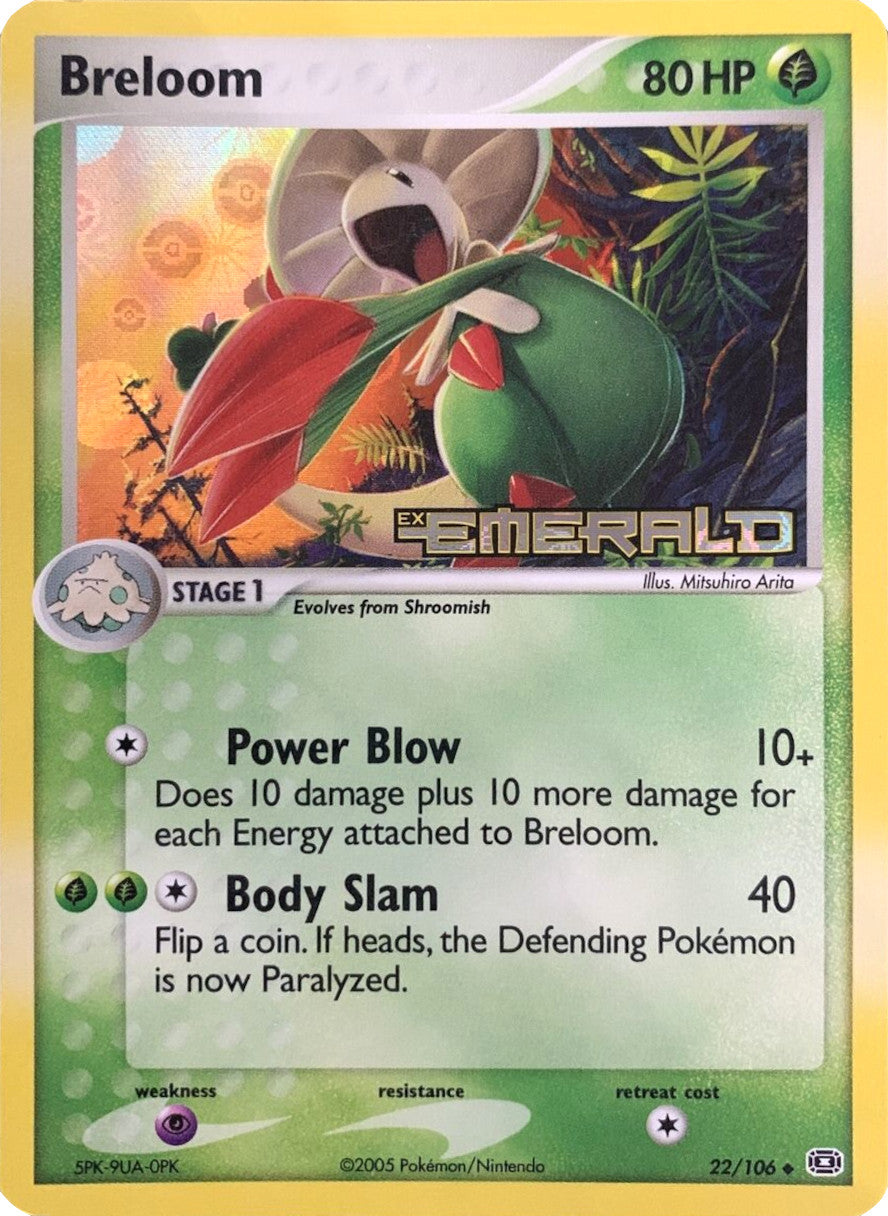 Breloom (22/106) (Stamped) [EX: Emerald] | Total Play