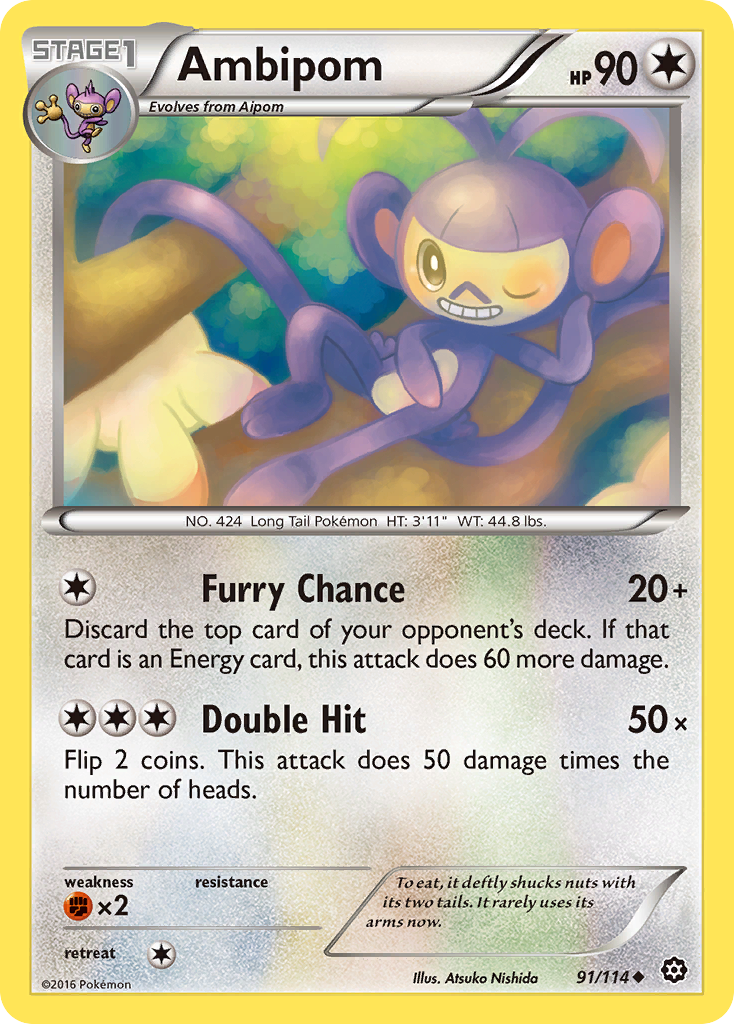 Ambipom (91/114) [XY: Steam Siege] | Total Play