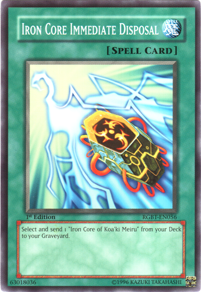Iron Core Immediate Disposal [RGBT-EN056] Common | Total Play