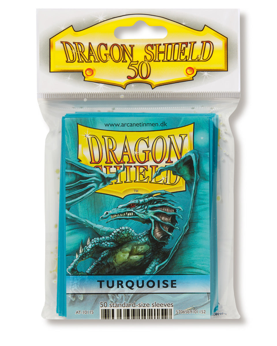 Dragon Shield: Standard 50ct Sleeves - Turquoise (Classic) | Total Play