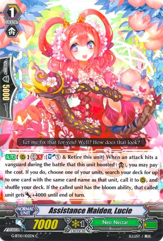 Assistant Maiden, Lucie (G-BT10/102EN) [Raging Clash of the Blade Fangs] | Total Play