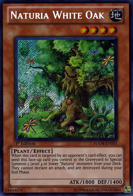 Naturia White Oak [HA04-EN051] Secret Rare | Total Play