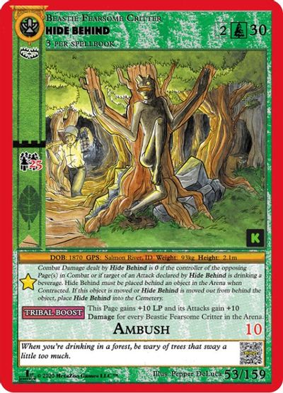 Hide Behind [Cryptid Nation: Kickstarter Edition] | Total Play