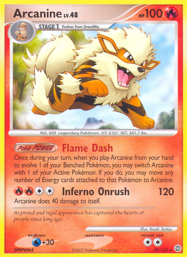 Arcanine (22/132) [Diamond & Pearl: Secret Wonders] | Total Play