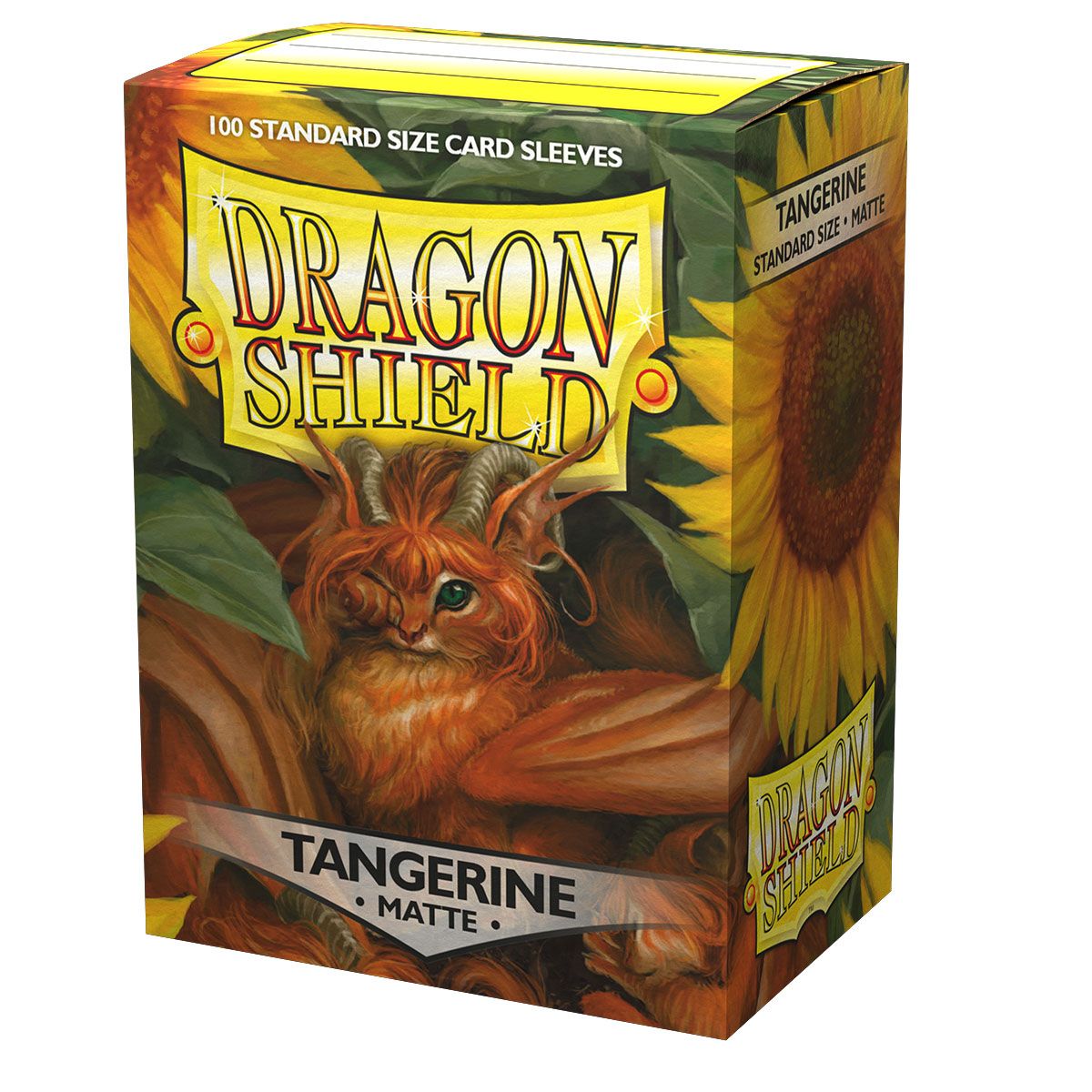 Dragon Shield: Standard 100ct Sleeves - Tangerine (Matte) | Total Play