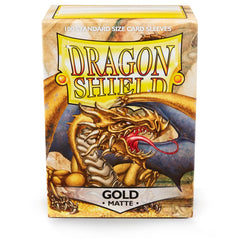 Dragon Shield: Standard 100ct Sleeves - Gold (Matte) | Total Play
