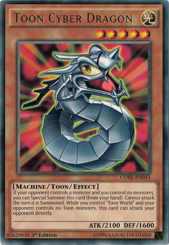 Toon Cyber Dragon [CORE-EN043] Rare | Total Play