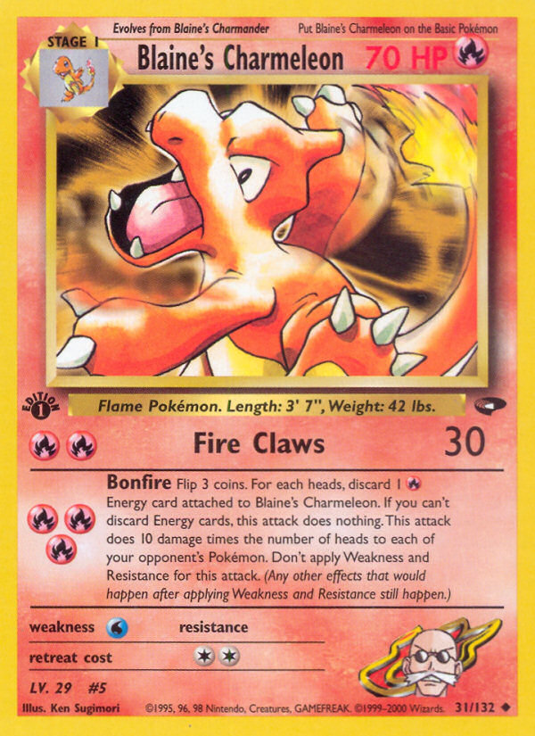 Blaine's Charmeleon (31/132) [Gym Challenge 1st Edition] | Total Play