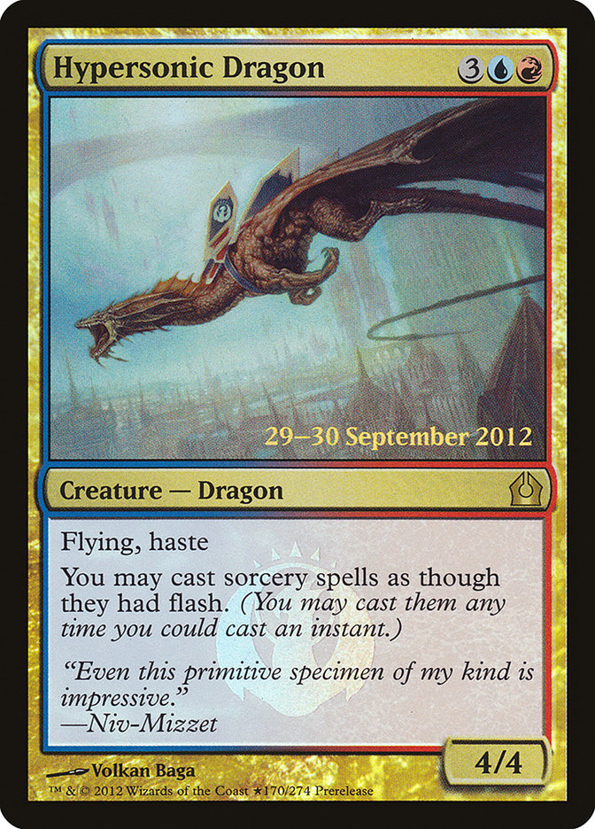 Hypersonic Dragon [Return to Ravnica Prerelease Promos] | Total Play