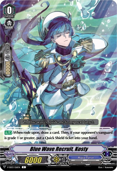 Blue Wave Recruit, Kosty (V-SS03/126EN) [Festival Collection] | Total Play
