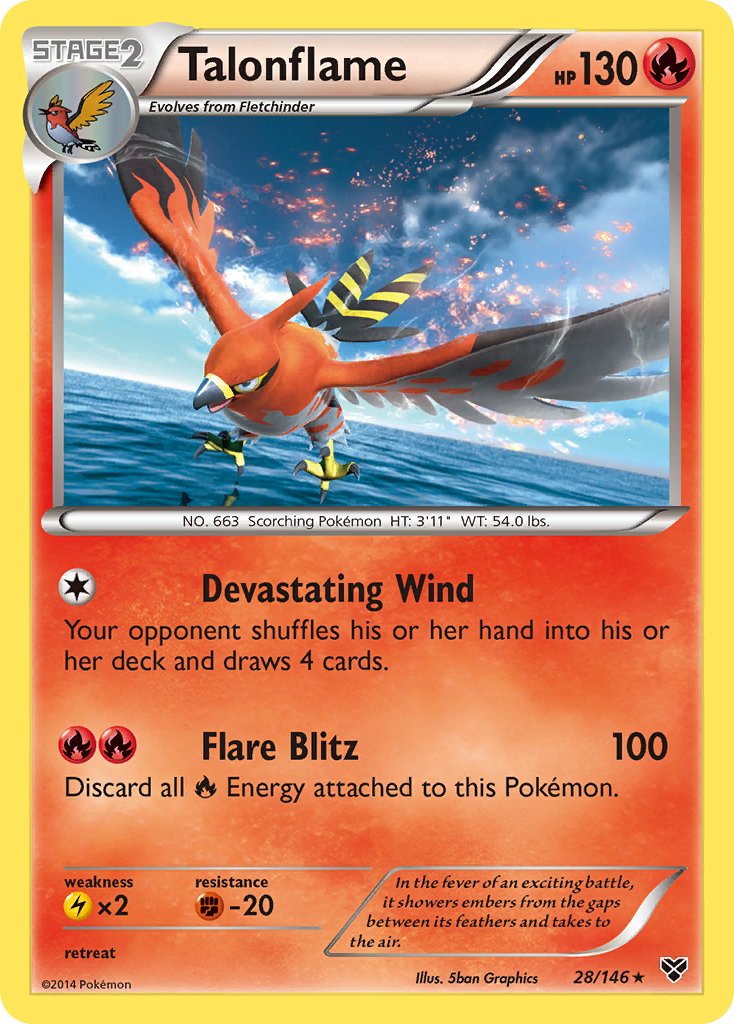 Talonflame (28/146) (Cosmos Holo) (Blister Exclusive) [XY: Base Set] | Total Play