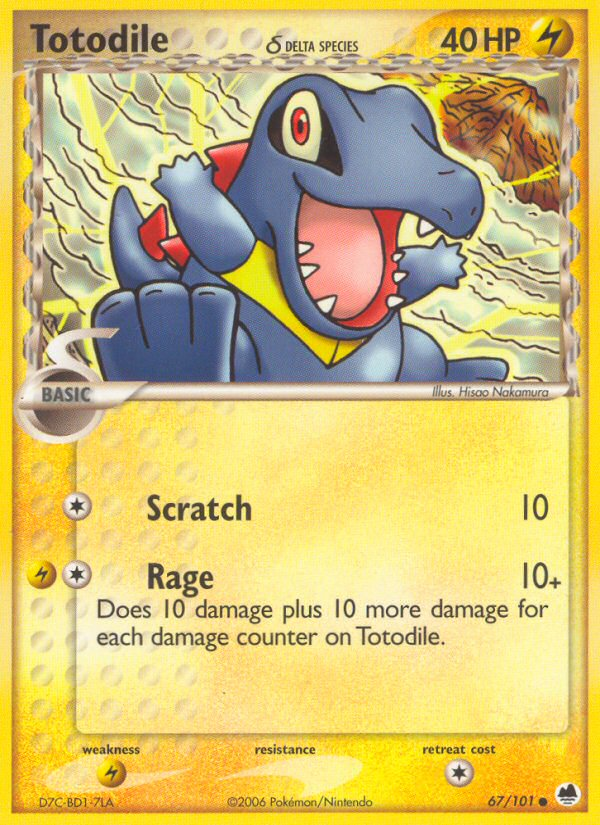Totodile (67/101) (Delta Species) [EX: Dragon Frontiers] | Total Play