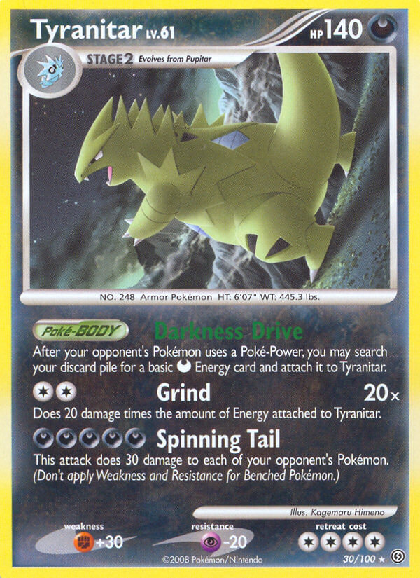 Tyranitar (30/100) (Theme Deck Exclusive) [Diamond & Pearl: Stormfront] | Total Play