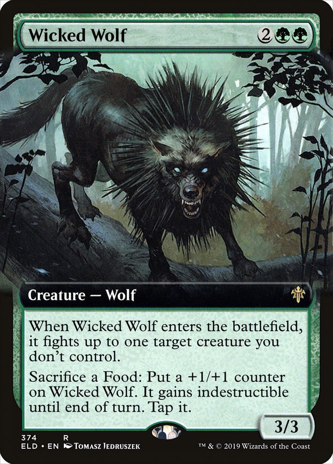 Wicked Wolf (Extended Art) [Throne of Eldraine] | Total Play