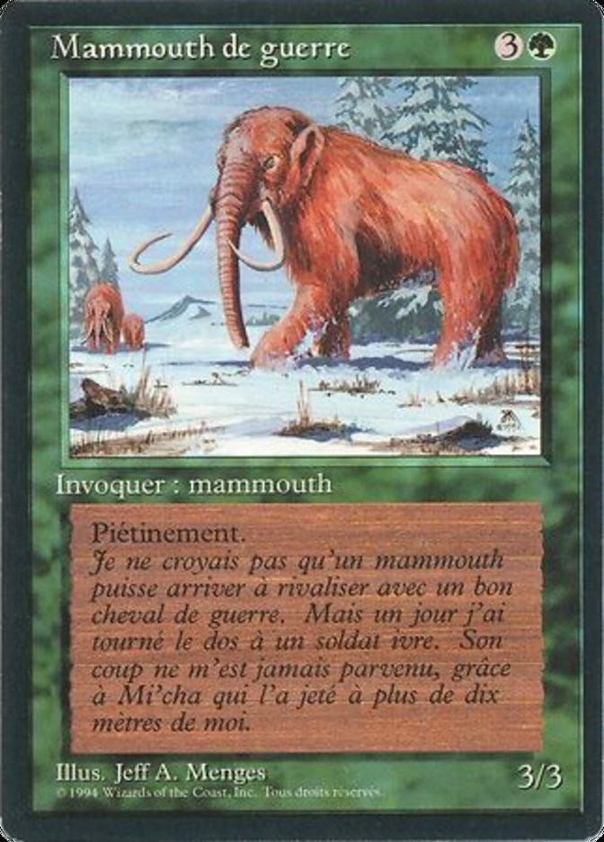 War Mammoth [Foreign Black Border] | Total Play