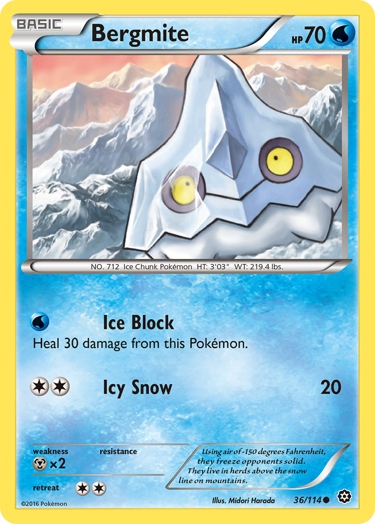 Bergmite (36/114) [XY: Steam Siege] | Total Play