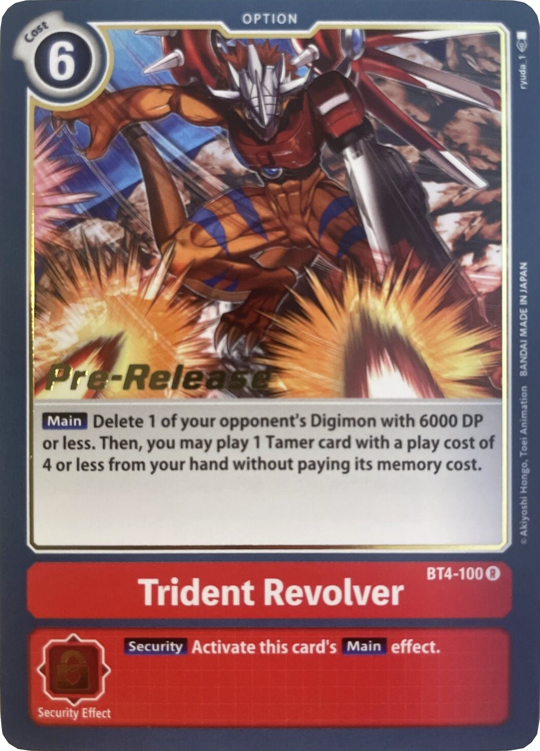 Trident Revolver [BT4-100] [Great Legend Pre-Release Promos] | Total Play