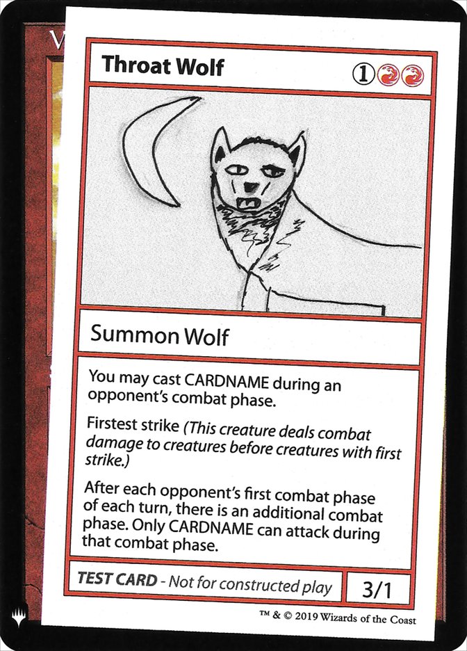Throat Wolf [Mystery Booster Playtest Cards] | Total Play