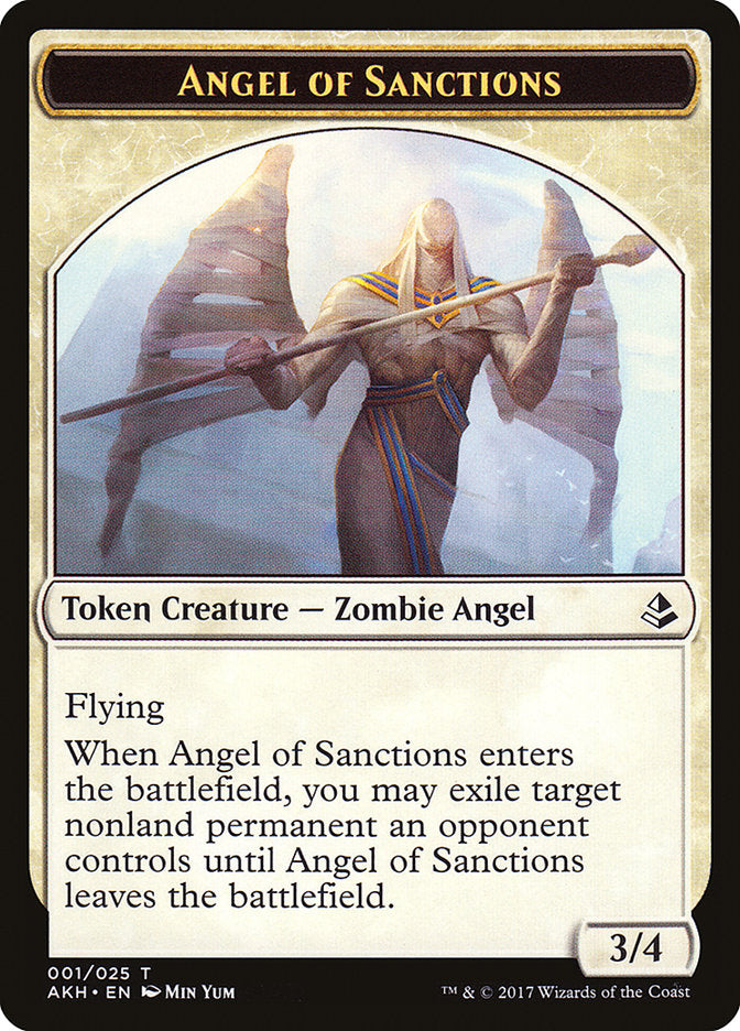 Angel of Sanctions Token [Amonkhet Tokens] | Total Play