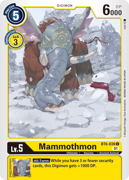 Mammothmon [BT6-039] [Double Diamond] | Total Play