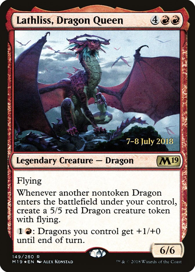 Lathliss, Dragon Queen [Core Set 2019 Prerelease Promos] | Total Play