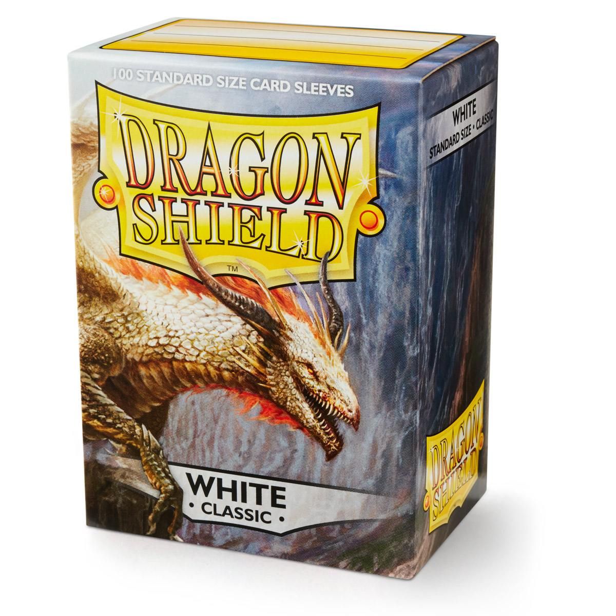 Dragon Shield: Standard 100ct Sleeves - White (Classic) | Total Play